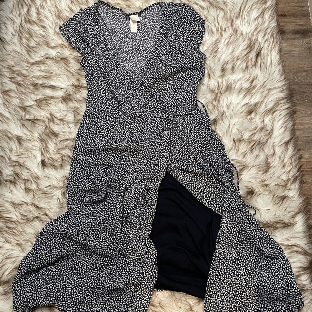 Floral wrap dress